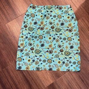 Water Girl Floral Patterned Skirt